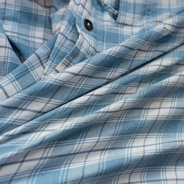Poncho Men's Performance Flannel - The Blue Bison - Image 7