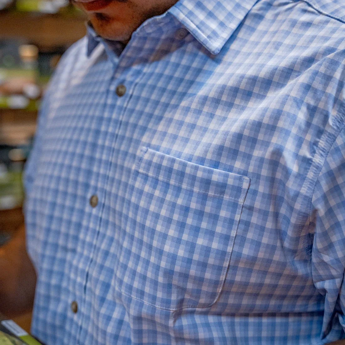 Poncho Men's Ultra-Lite Short Sleeve Performance - The Blue Runner - Image 5