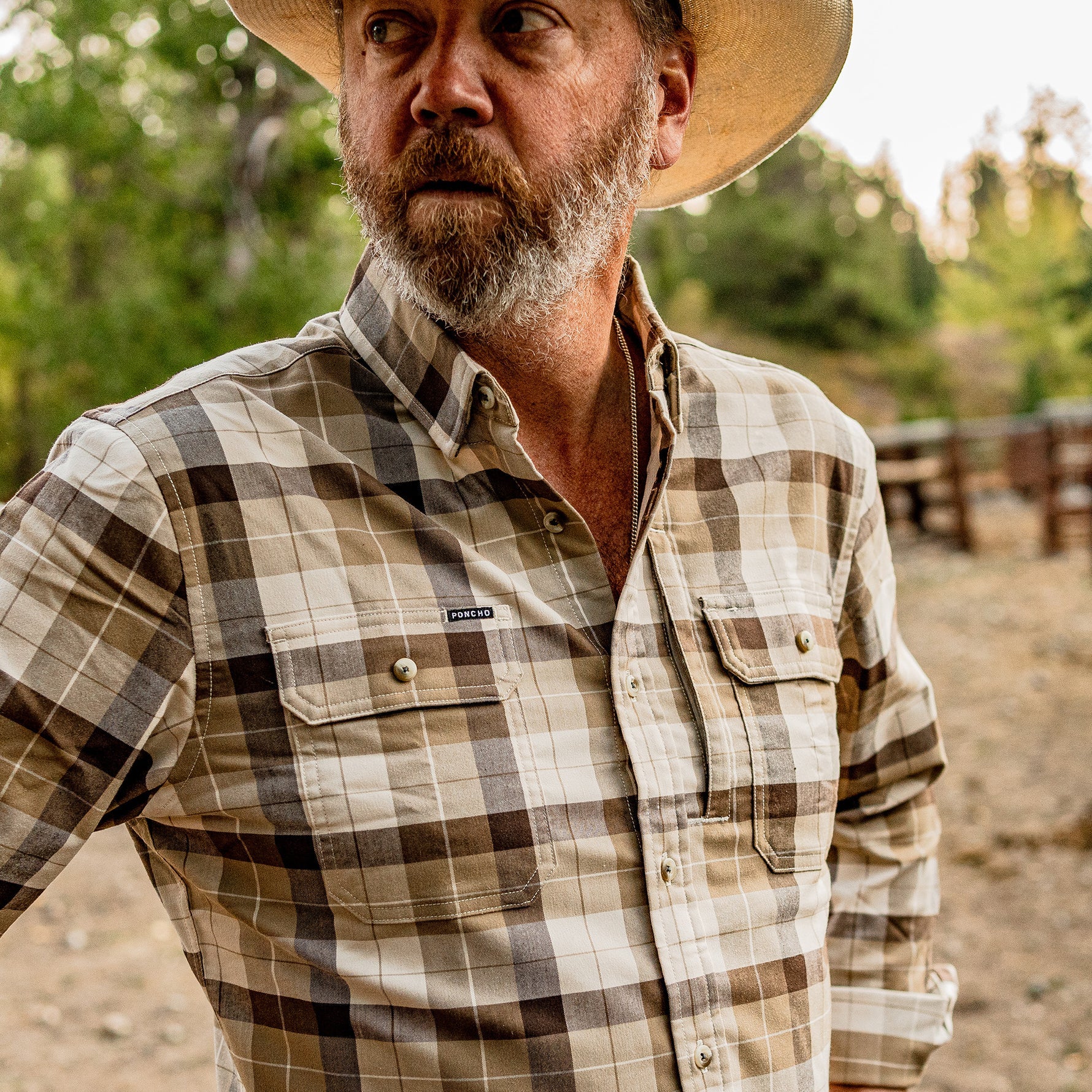Poncho Men's Performance Flannel - The Caprock - Image 2