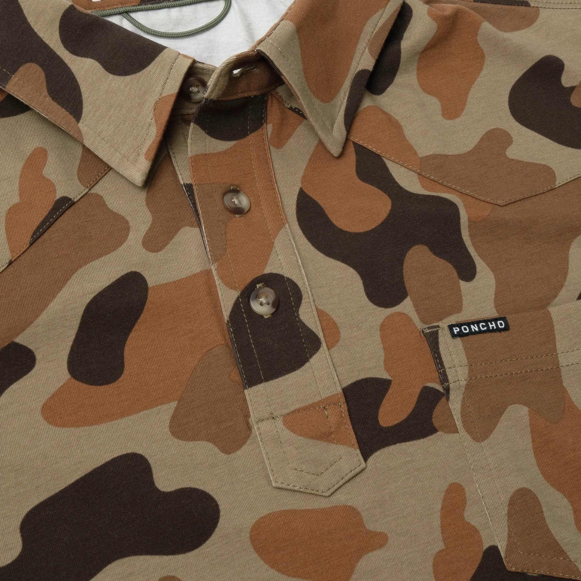 Poncho Men's Field Polo - The Dove Stool - Image 3