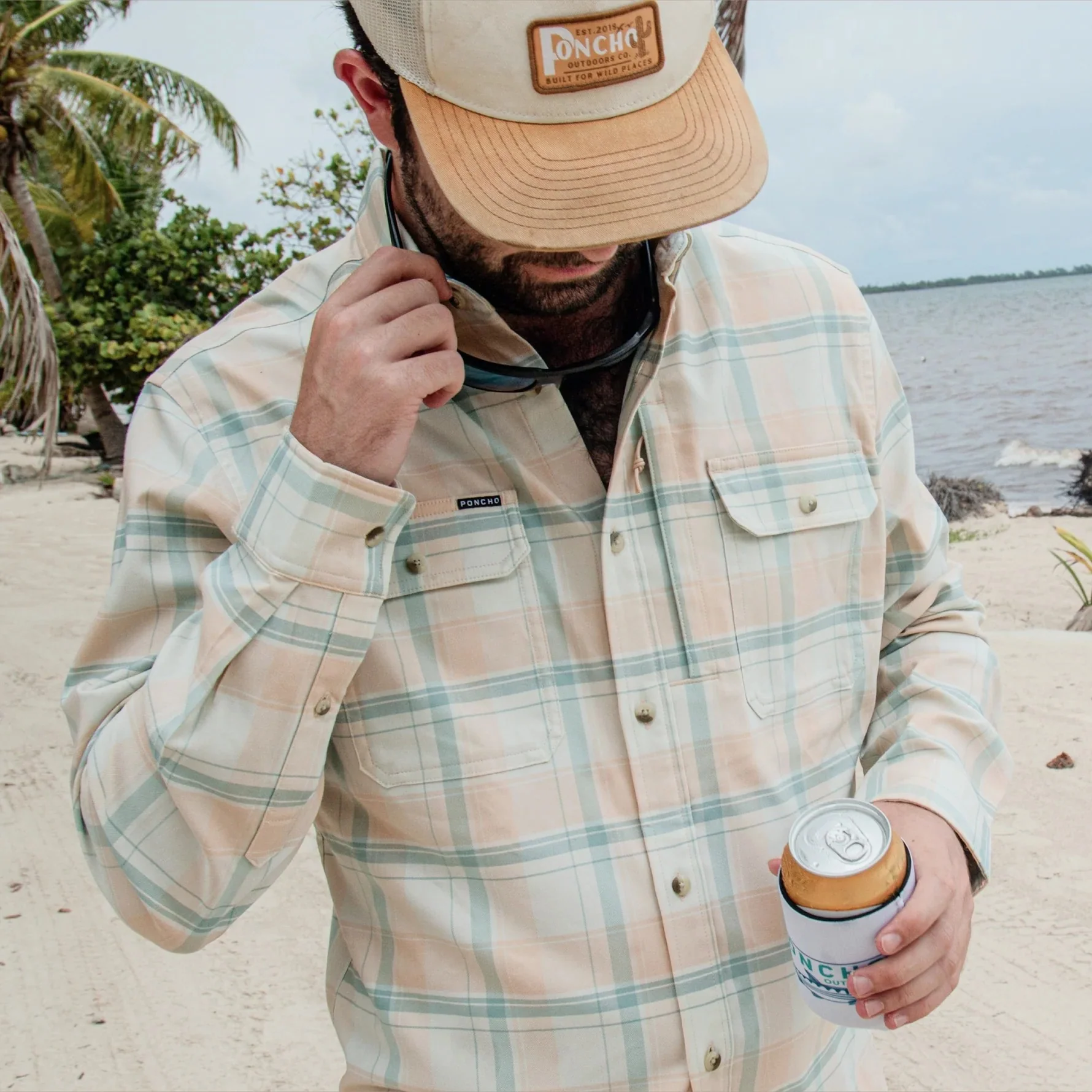 Poncho Men's Performance Flannel - The Encinitas - Image 7