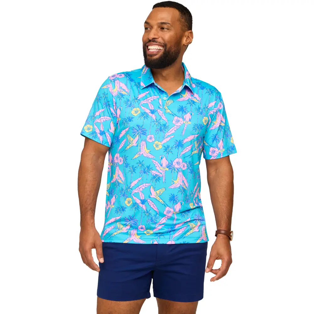 Chubbies Men's The Flock Party Performance Polo - Image 3