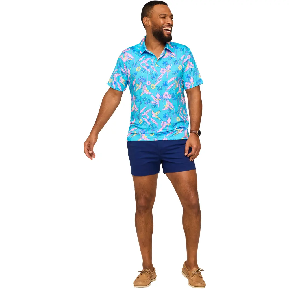 Chubbies Men's The Flock Party Performance Polo - Image 6