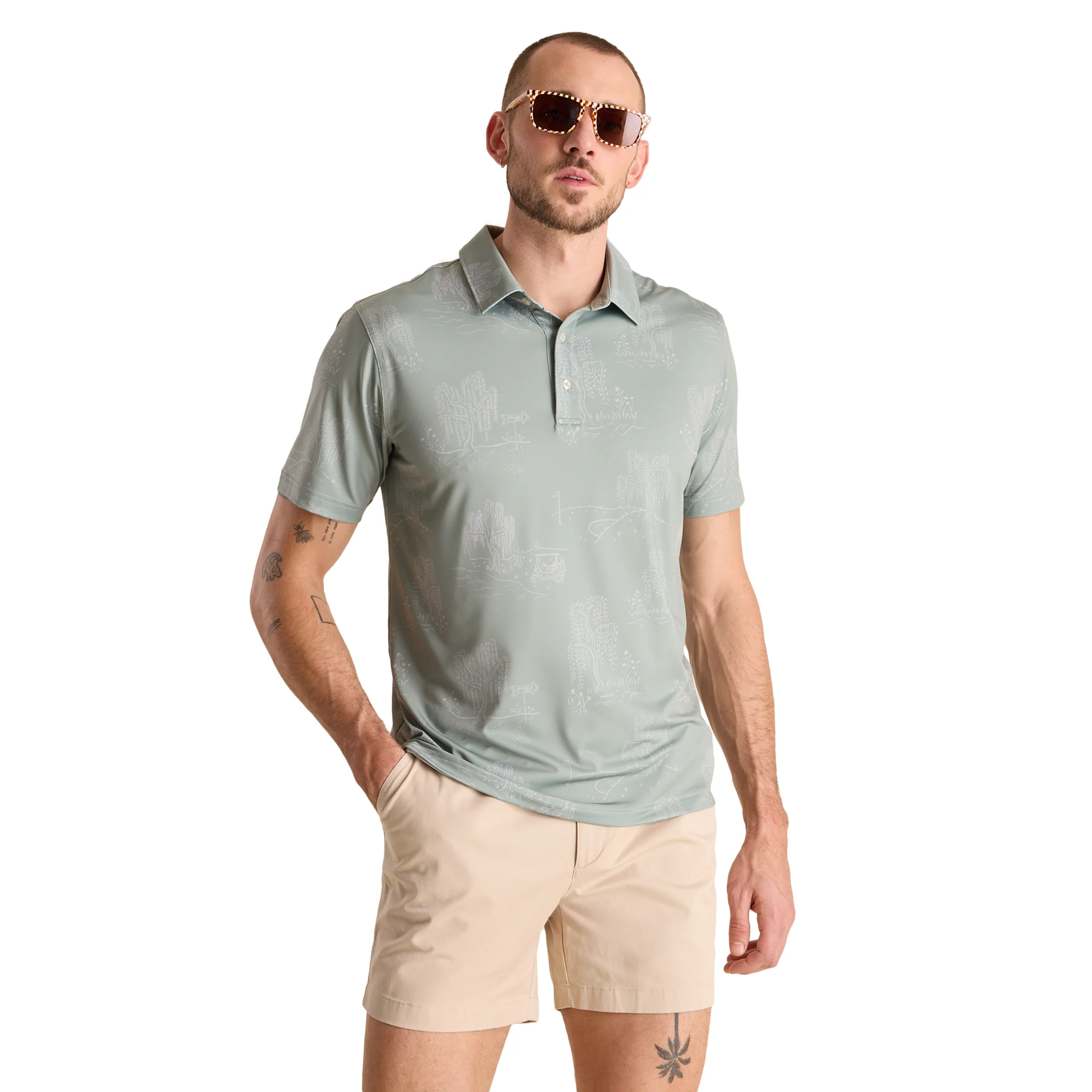 Chubbies Men's The Golf Course Willow Polo - Image 4
