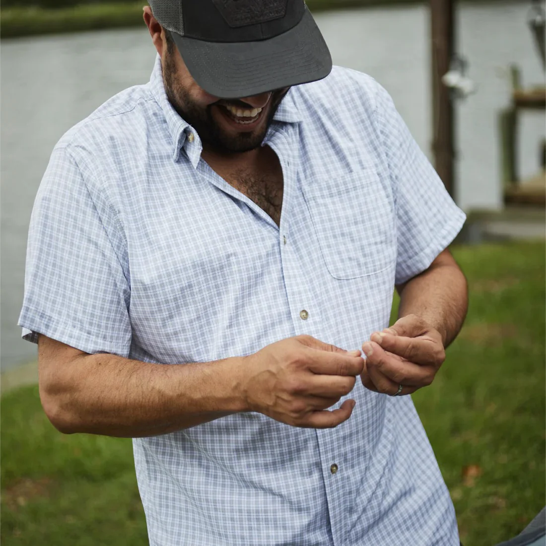Poncho Men's Ultra-Light Short Sleeve Performance - The Grayling - Image 6