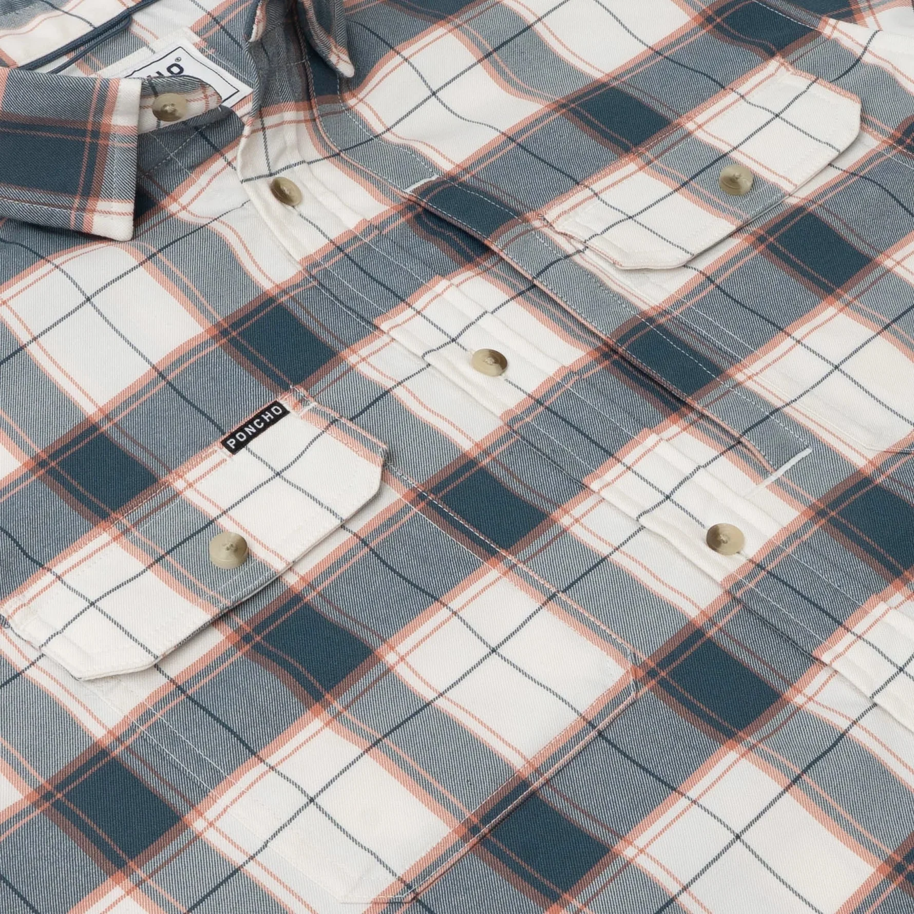 Poncho Men's Performance Flannel - The Half Moon - Image 2
