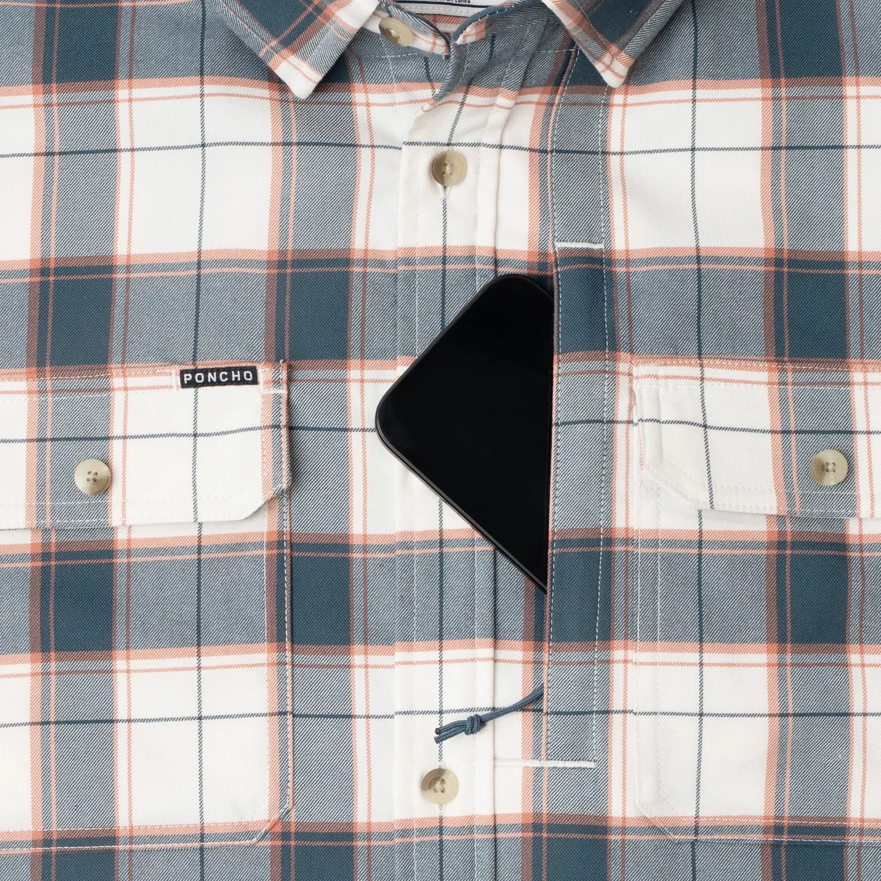 Poncho Men's Performance Flannel - The Half Moon - Image 5