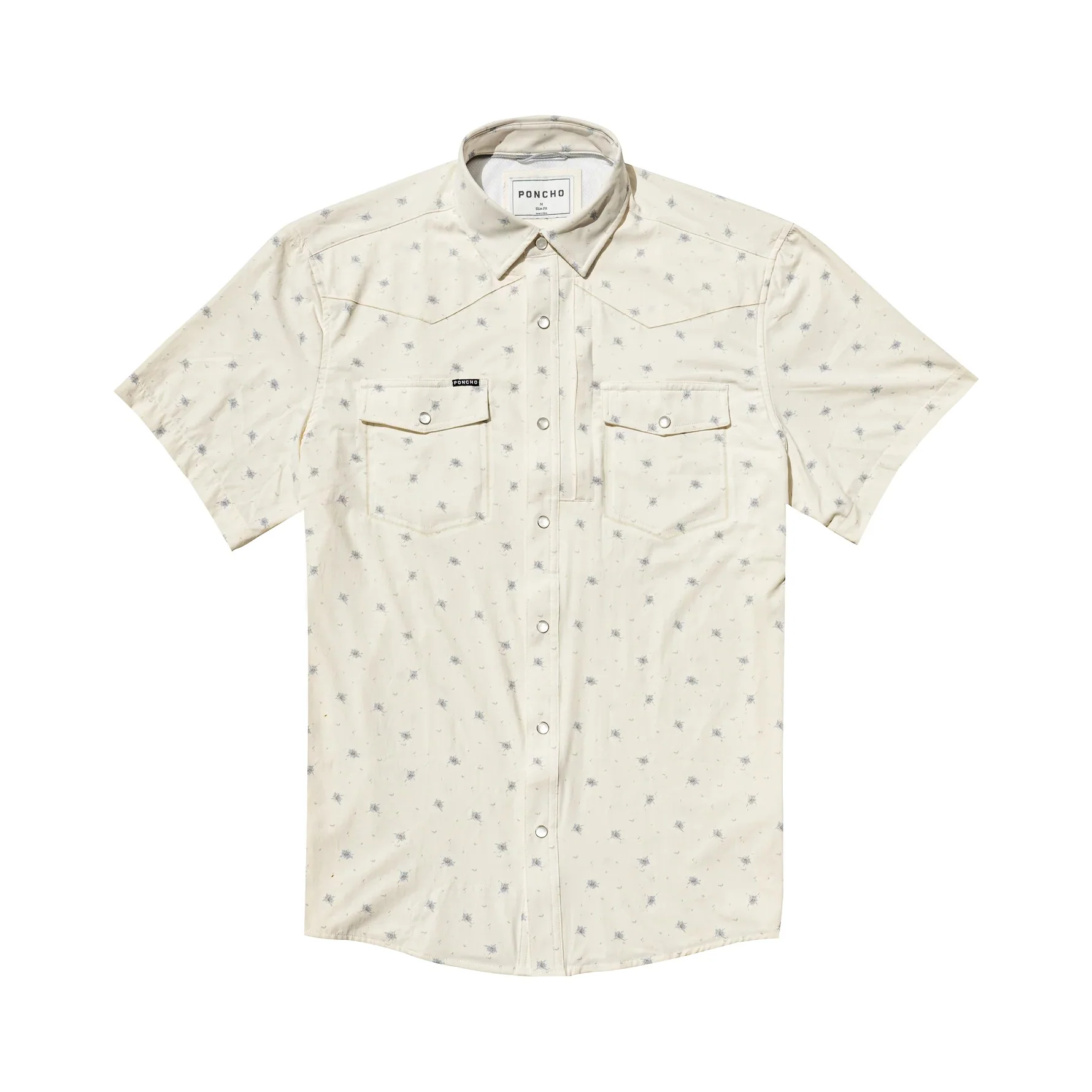 Poncho Men's Short Sleeve Western Performance - The Llano - SLIM