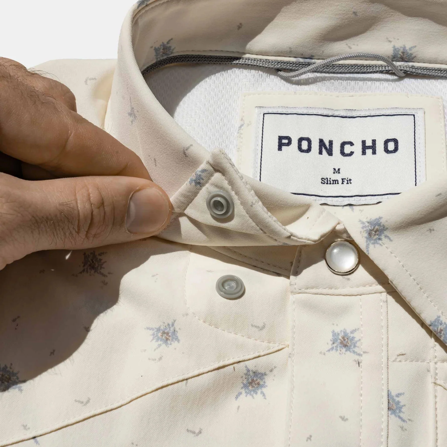 Poncho Men's Short Sleeve Western Performance - The Llano - SLIM - Image 4