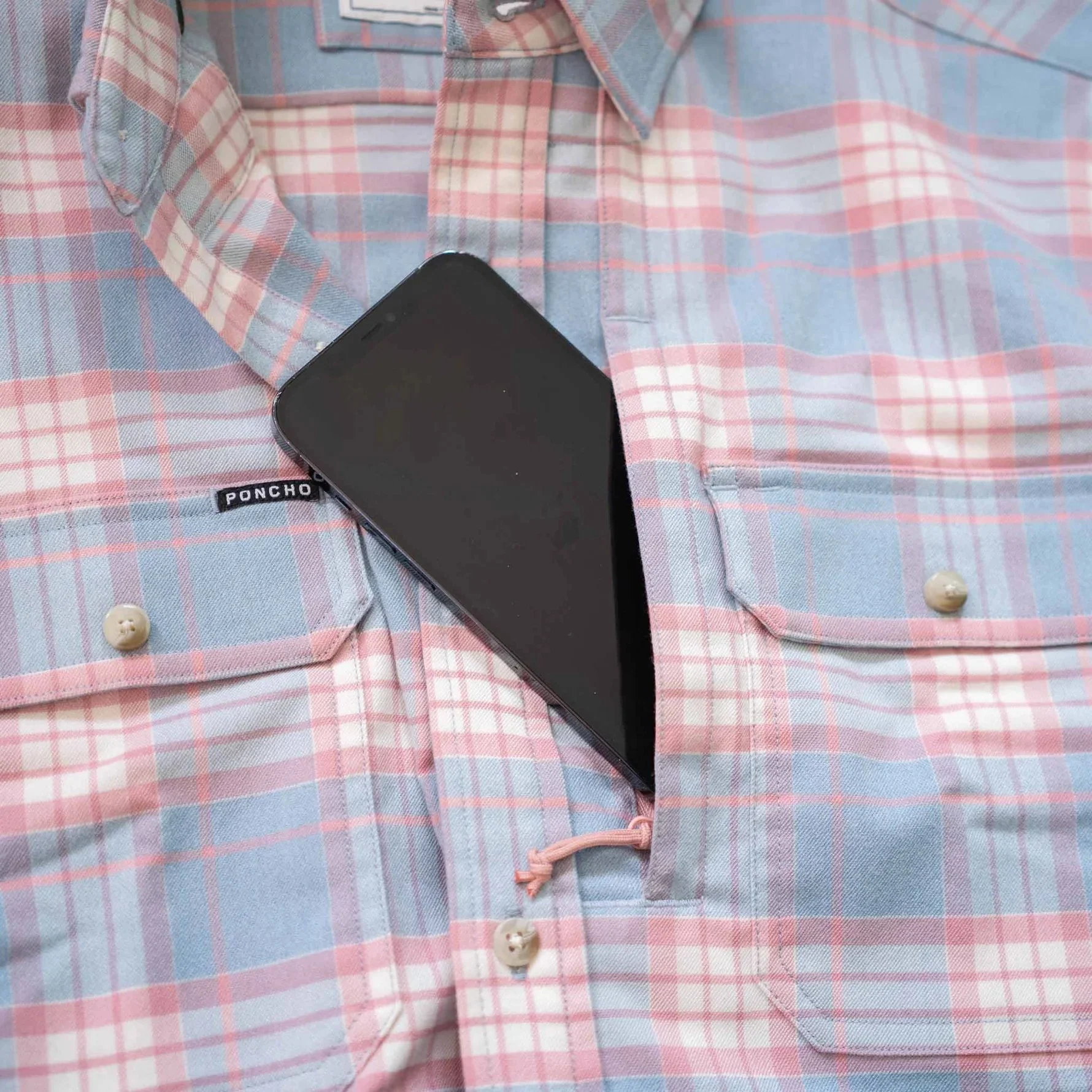 Poncho Men's Performance Flannel - The Madaket - Image 3