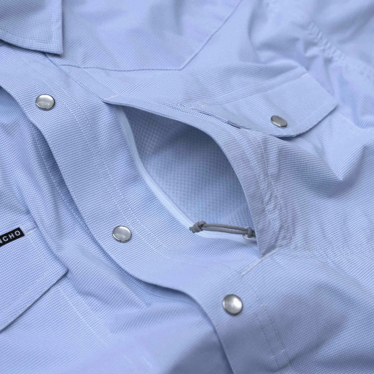 Poncho Men's Western Short Sleeve Performance - The Padre - Image 3