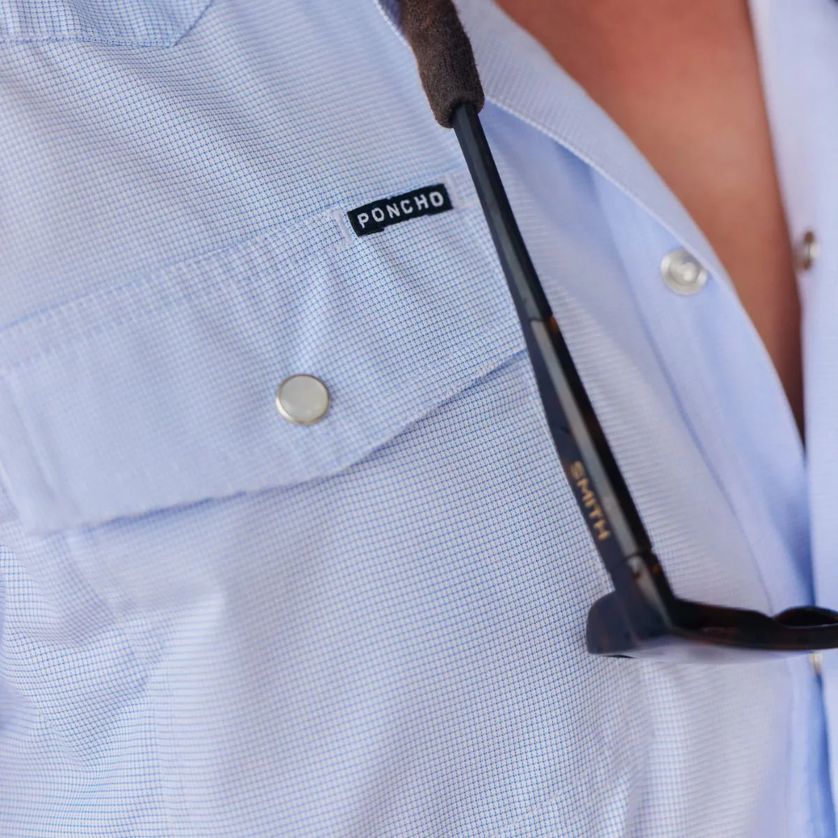 Poncho Men's Western Short Sleeve Performance - The Padre - Image 6