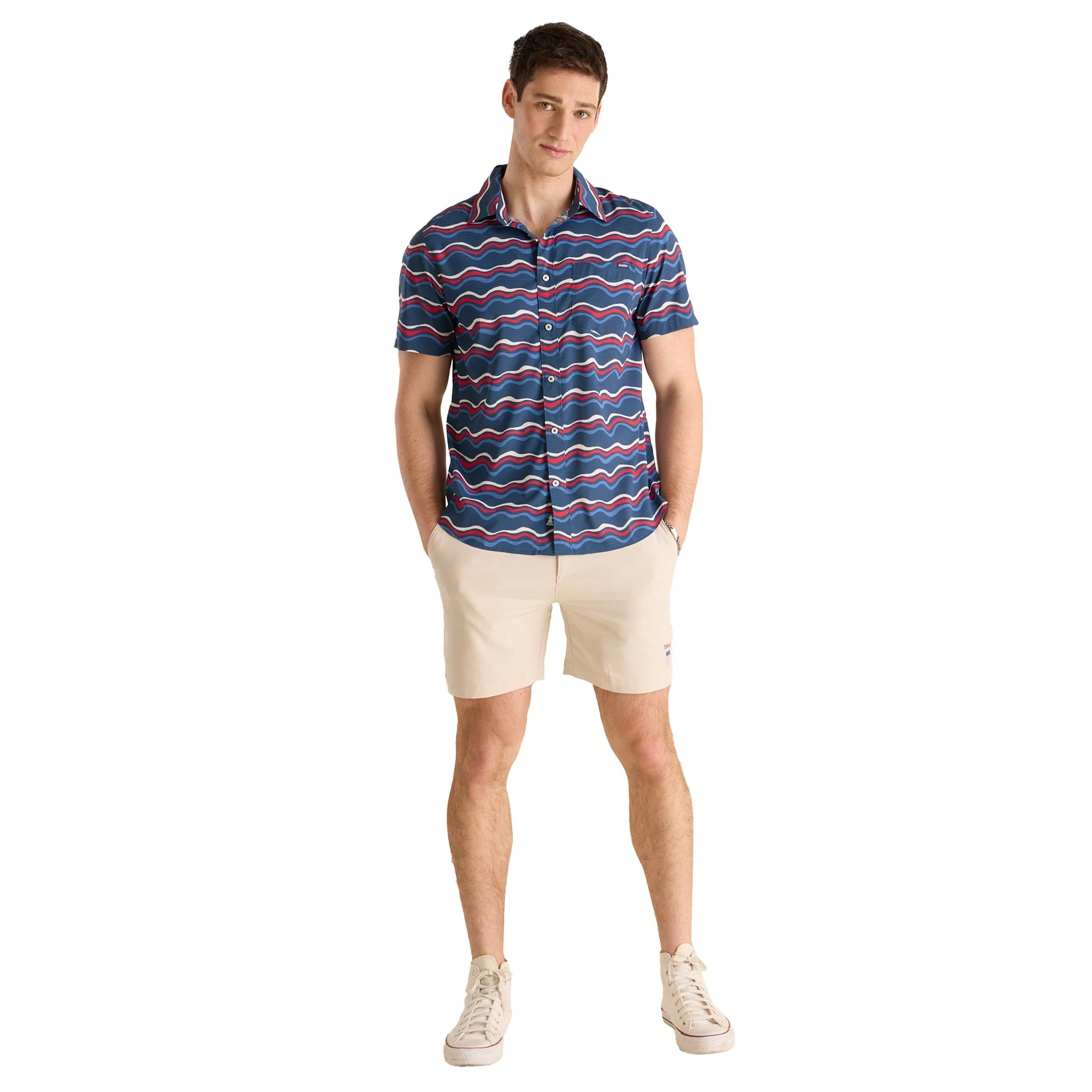 Chubbies Men's The Sea to Shining Button Up Short Sleeve (BreezeTec) - Image 4