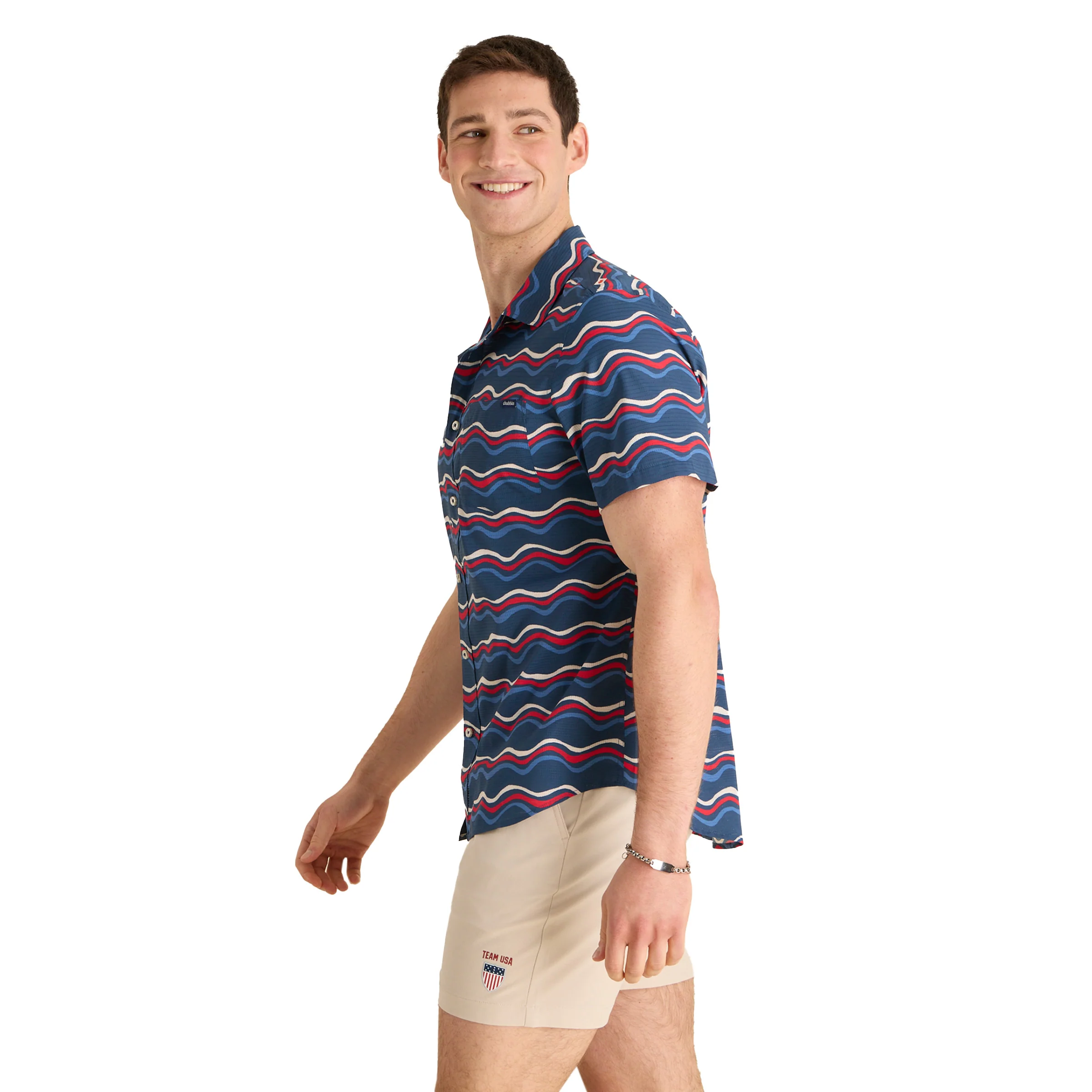 Chubbies Men's The Sea to Shining Button Up Short Sleeve (BreezeTec) - Image 6