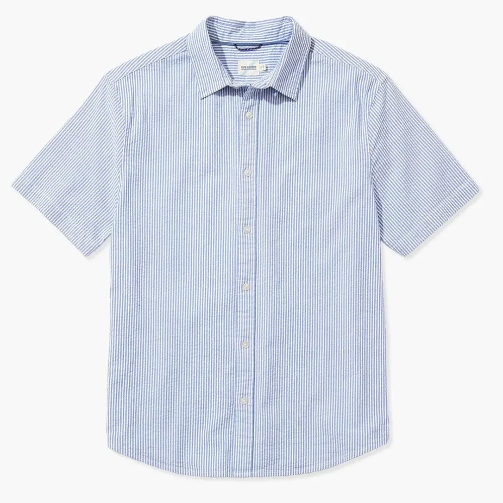 Fair Harbor Men's The Seersucker Short Sleeve Shirt - Image 2