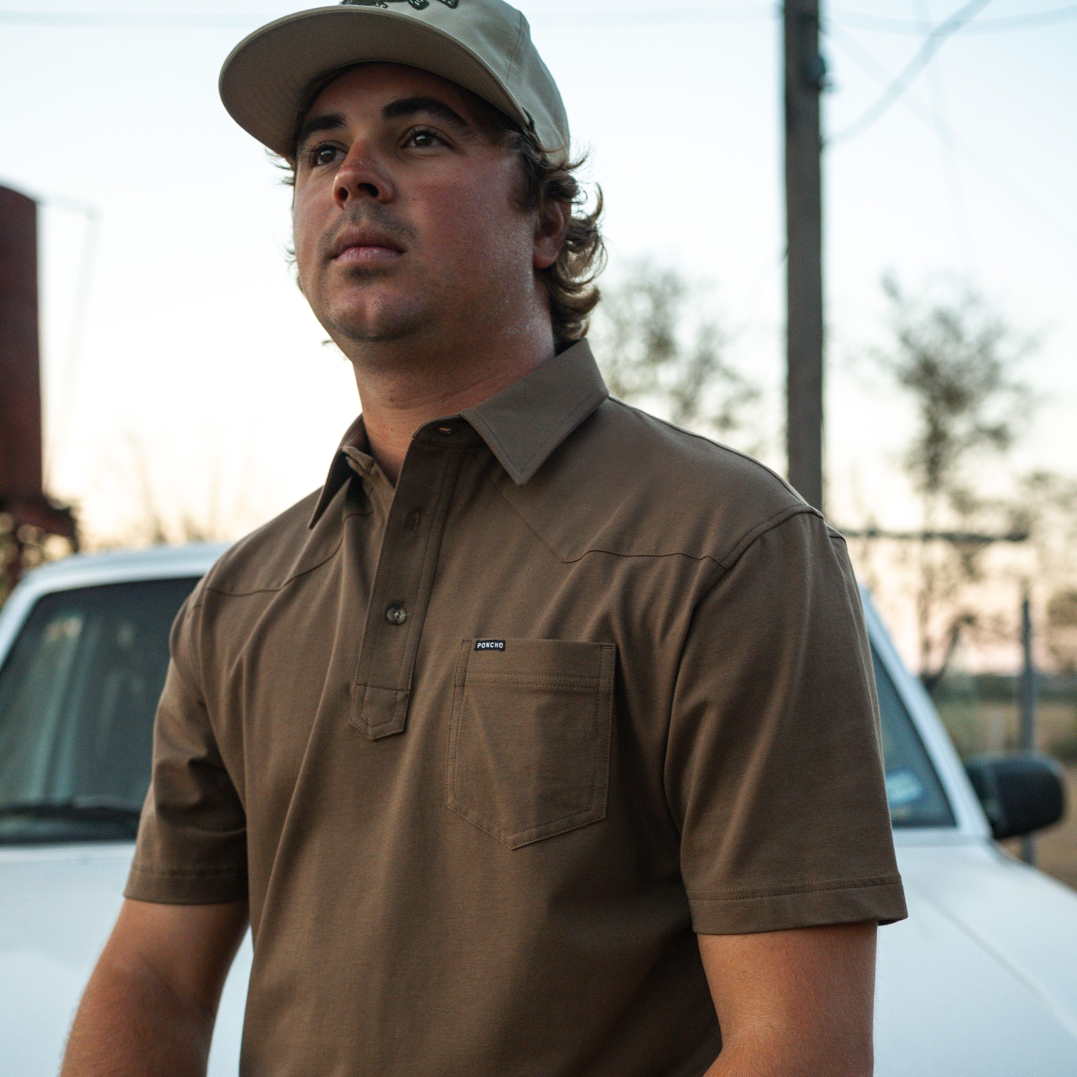 Poncho Men's Field Polo - The Truck Bed - Image 4