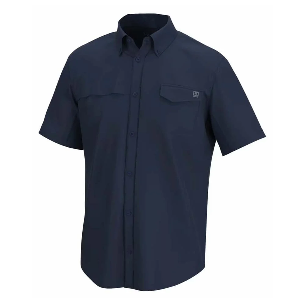 Huk Men's Tide Point Solid Short Sleeve - Image 3