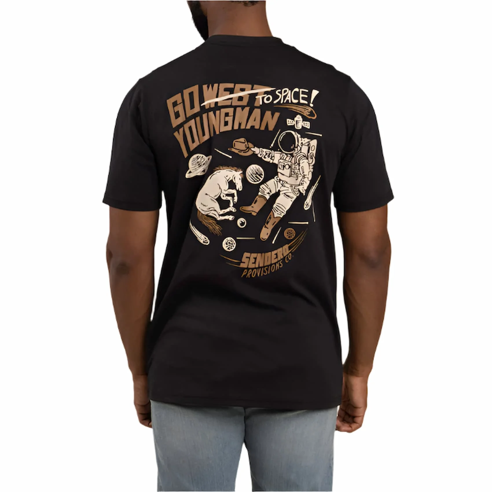 Sendero Men's To Space Short Sleeve T-Shirt - Image 4