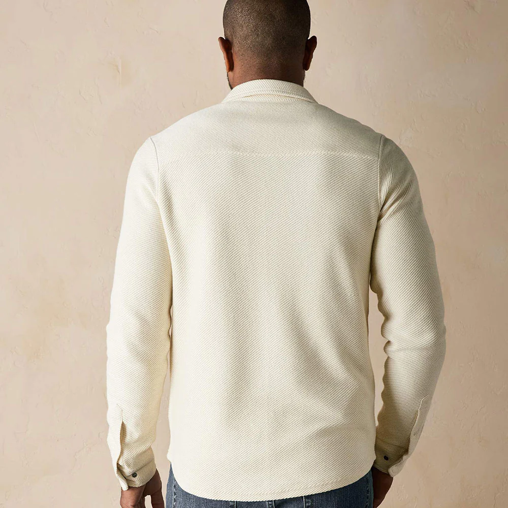 Men's Tony Loop Terry Long-Sleeve Button Up - Image 2