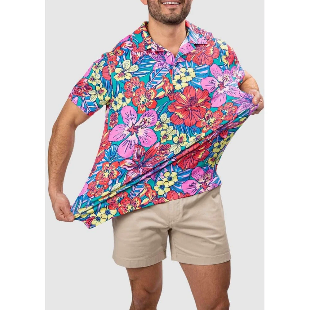 Men's Tropical Garden Performance Polo - Image 2