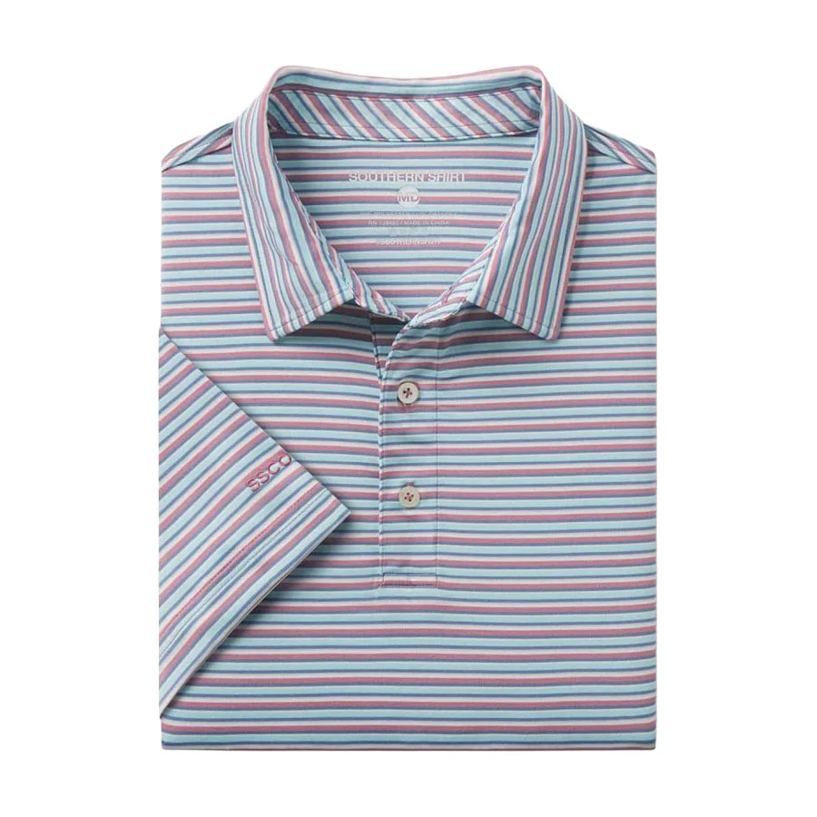Southern Shirt Men's Tybee Stripe Polo - Image 10