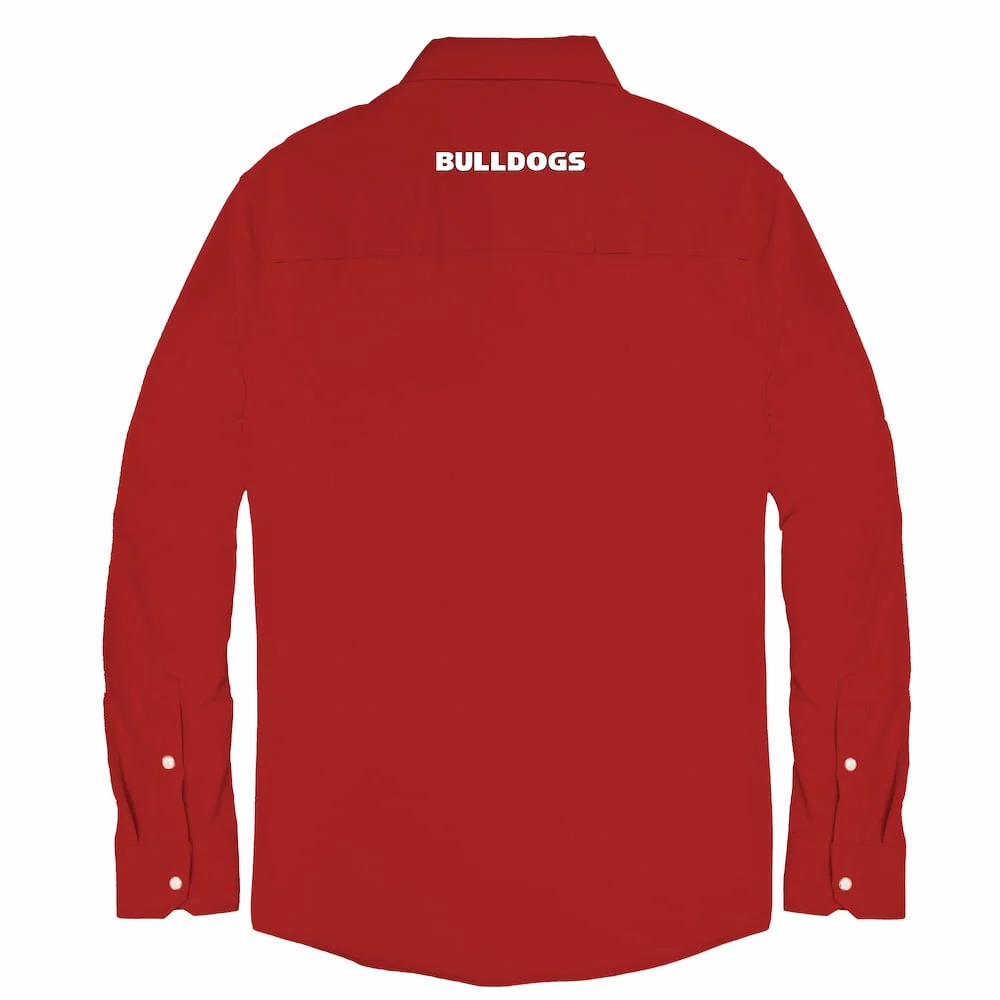 Snaps Men's Georgia Pearl Snap Long Sleeve Shirt - Image 2