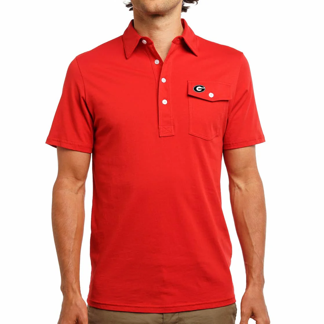 Criquet Men's UGA Performance Players Shirt - Georgia Logo - Image 2