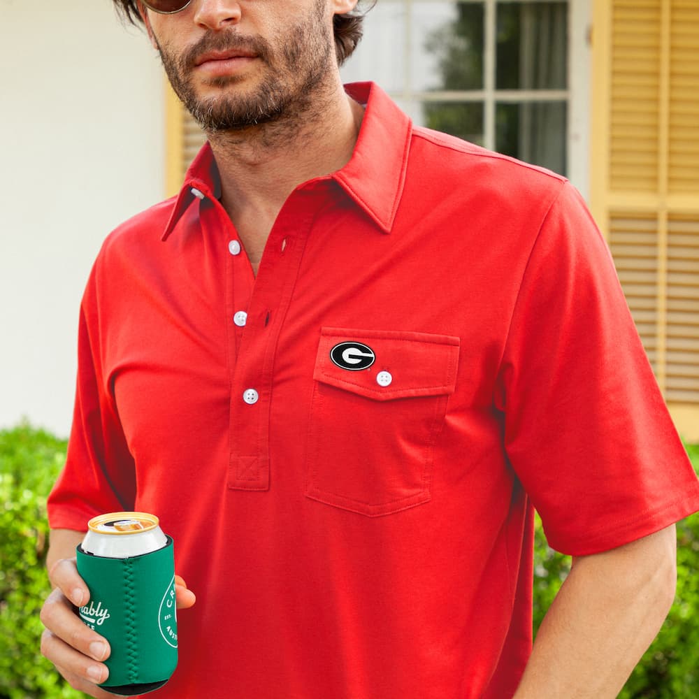 Criquet Men's UGA Performance Players Shirt - Georgia Logo - Image 3
