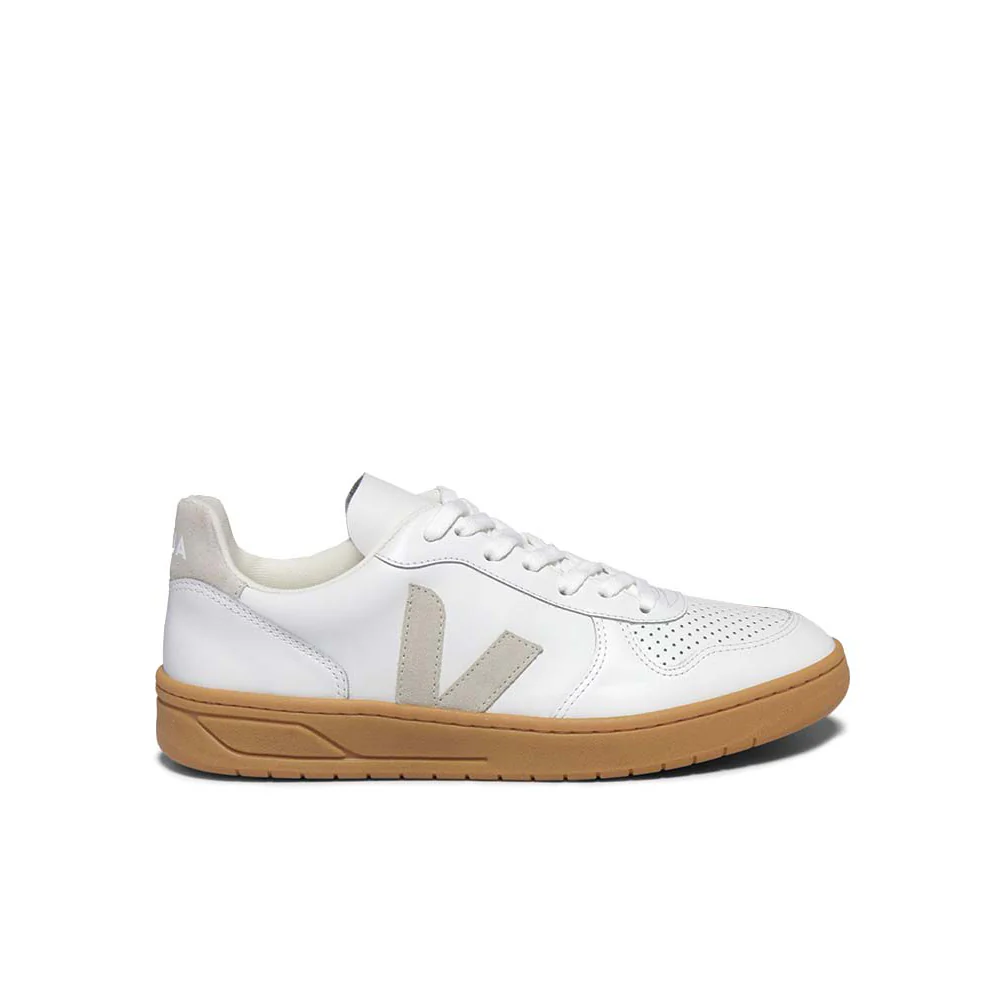 Veja Men's V-10 Leather Sneakers - Image 4