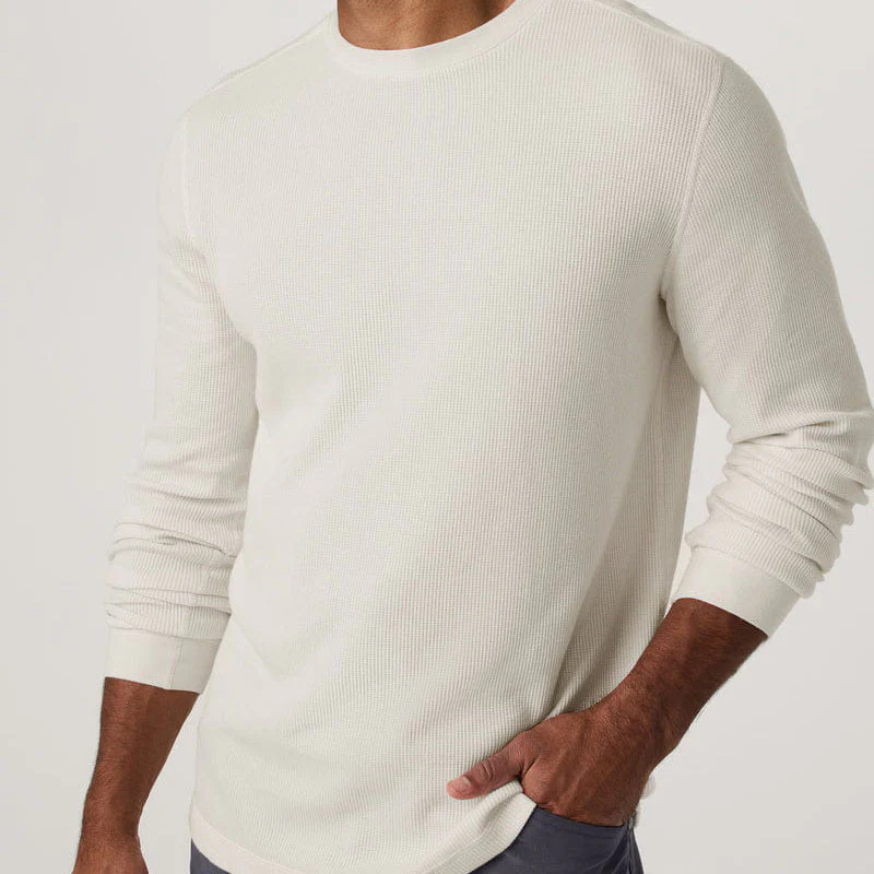 Vuori Men's Long Sleeve Waffle Crewneck - Image 8