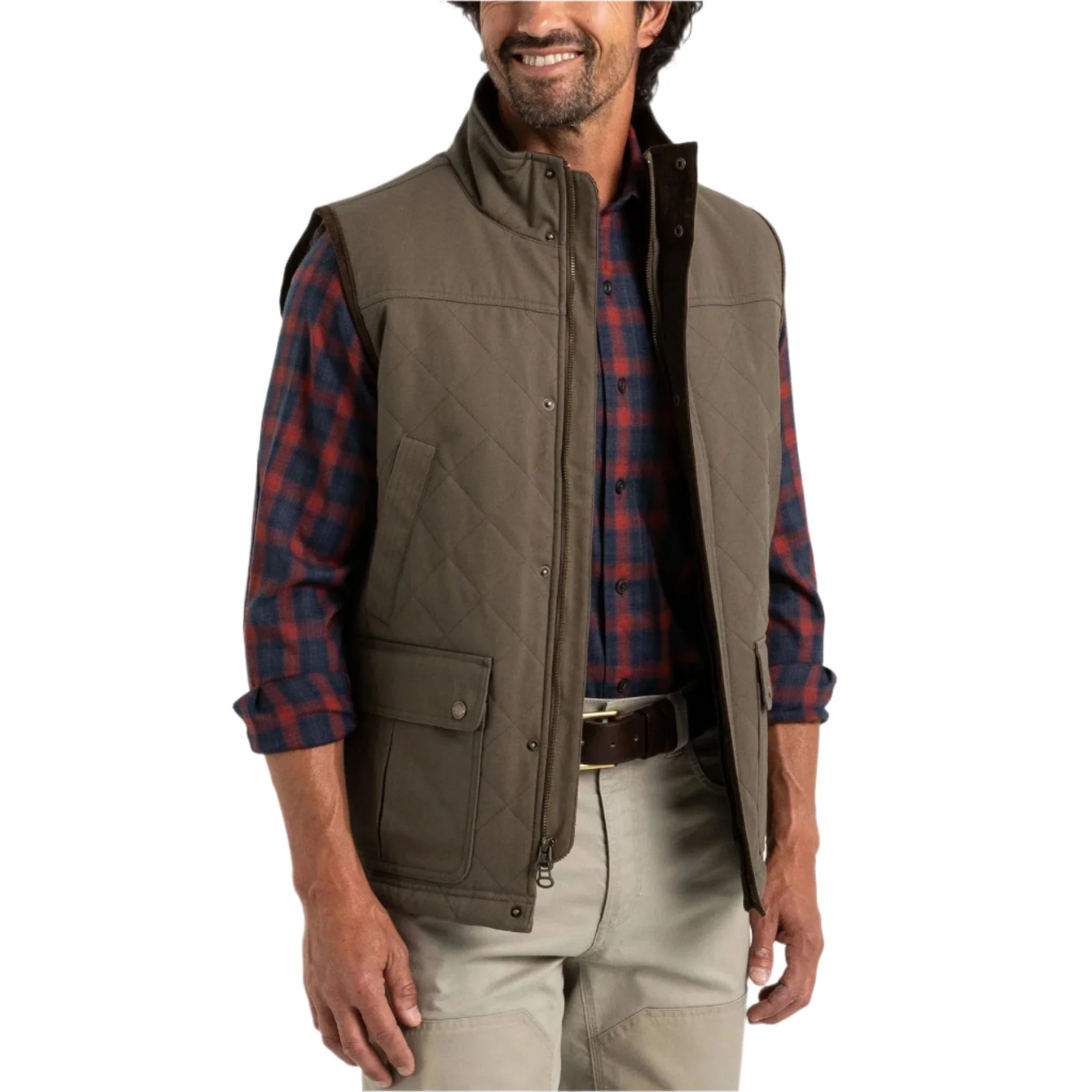 Duck Head Men's Waxed Duck Canvas Quilted Vest - Image 2