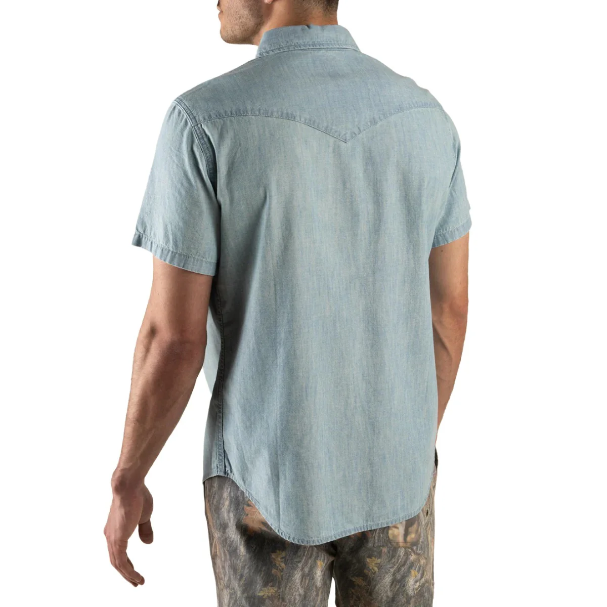 Sendero Men's Wyatt Short Sleeve Pearl Snap Button Up - Image 4
