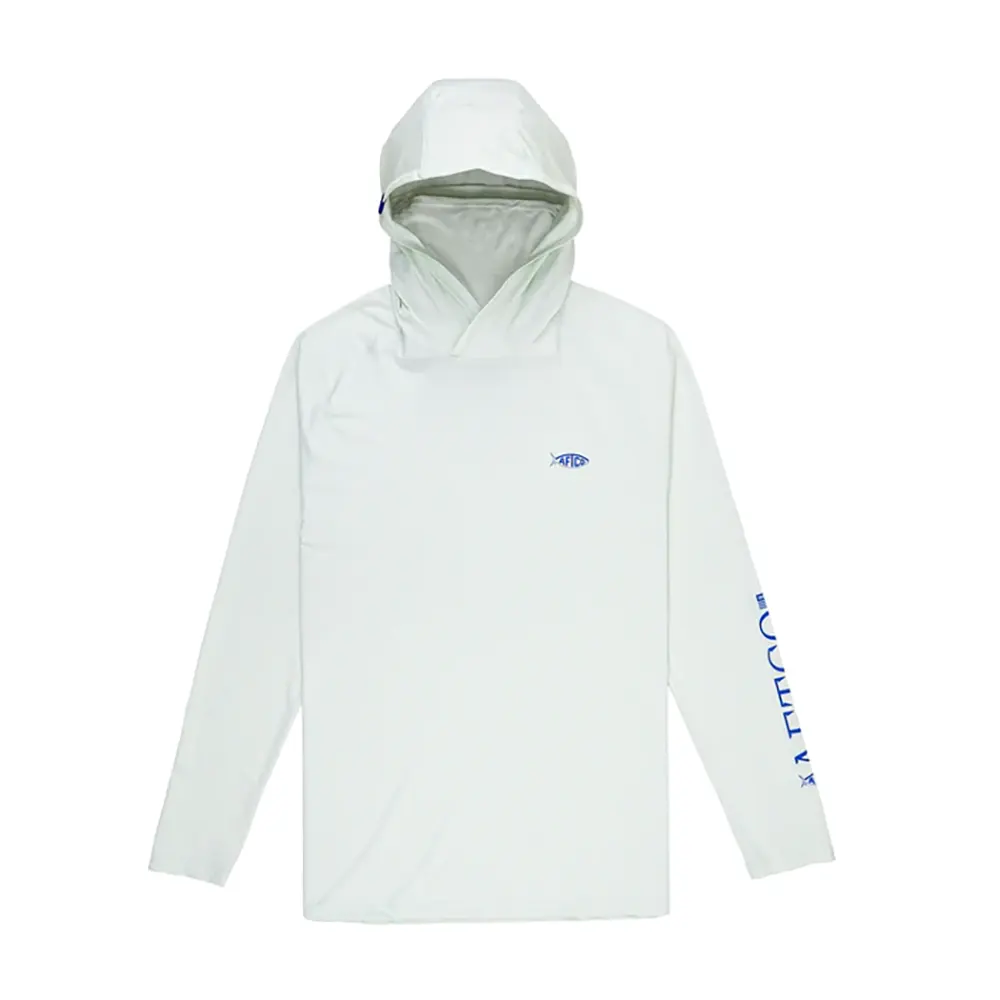 AFTCO Men's Yurei Air-O Mesh Hooded Long Sleeve Performance Shirt - Image 3
