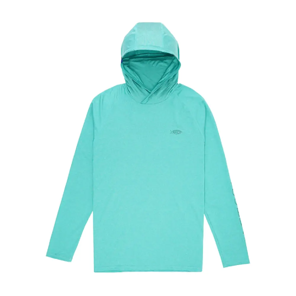 AFTCO Men's Yurei Air-O Mesh Hooded Long Sleeve Performance Shirt - Image 7
