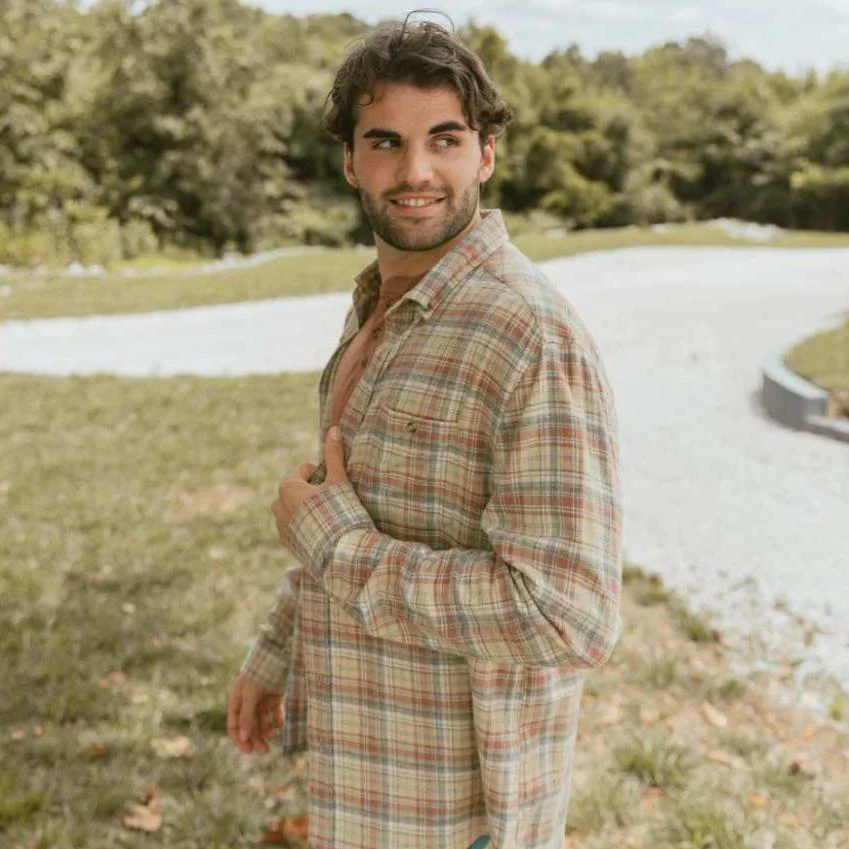 Men's Zion Washed Long Sleeve Flannel - Image 2