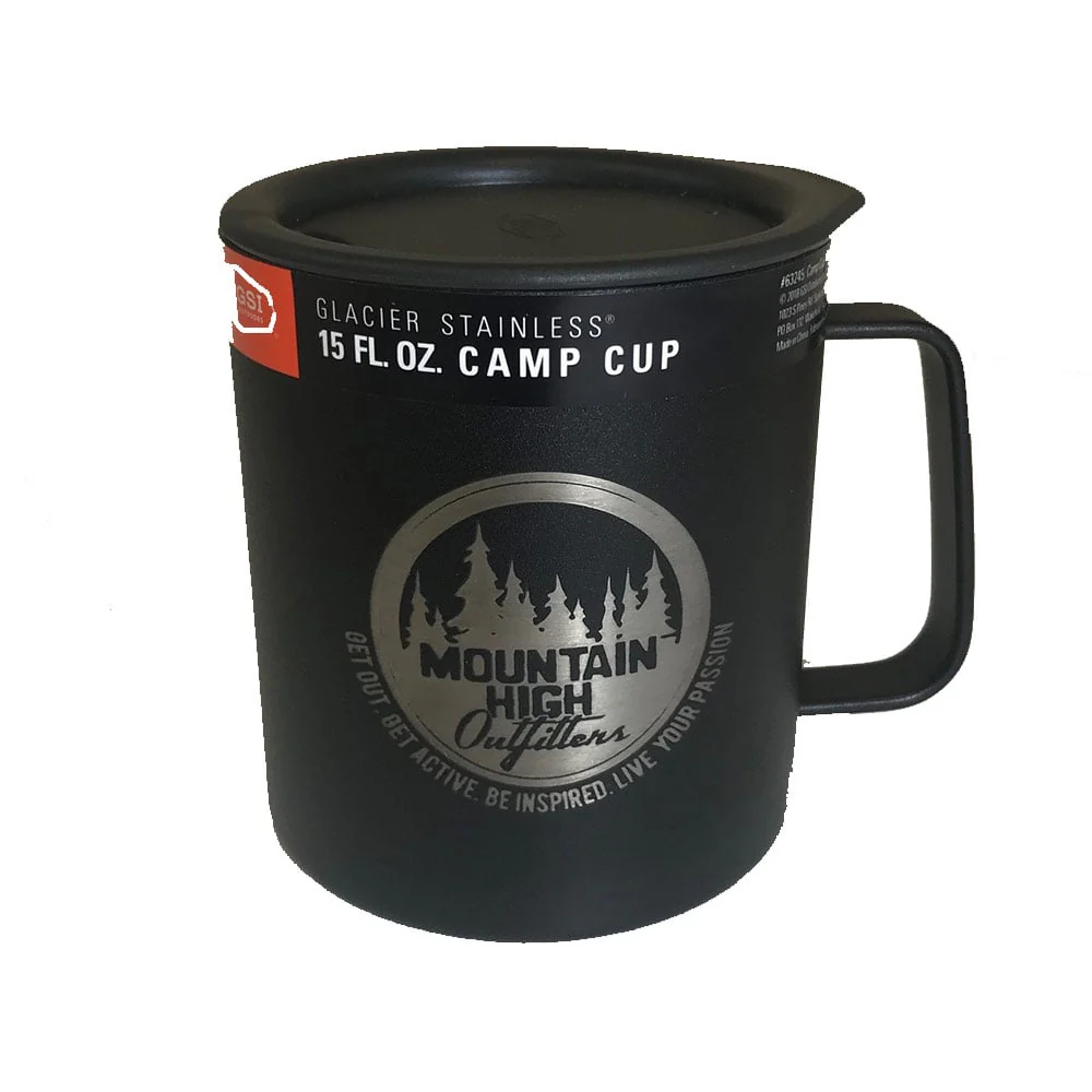 GSI Glacier Stainless Camp Cup Mountain High Logo - Image 2