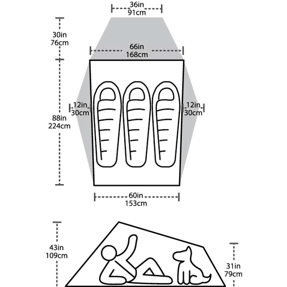 Seedhouse SL3 Tent - Image 4