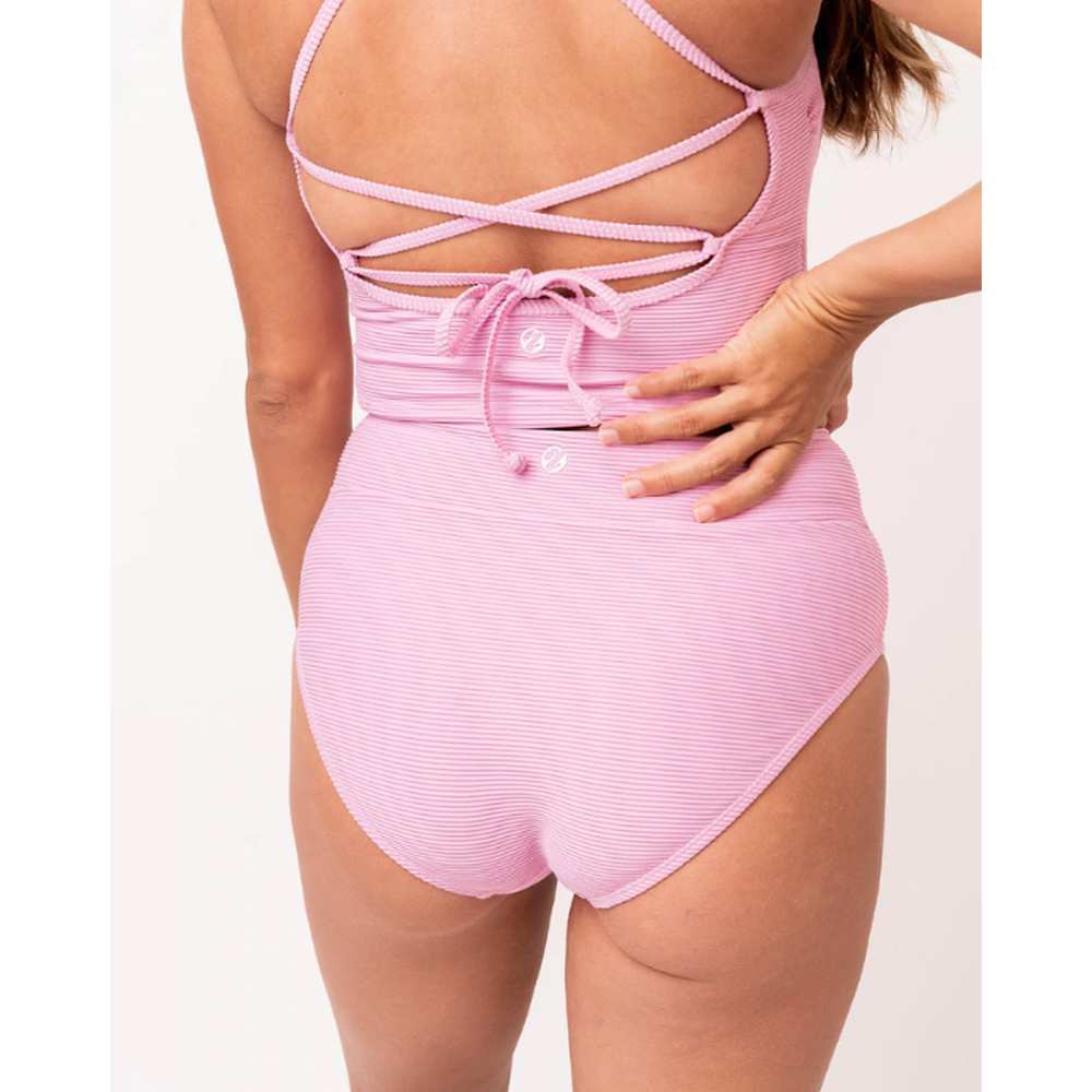 Textured Mulberry Mid Rise Bottom - Image 3