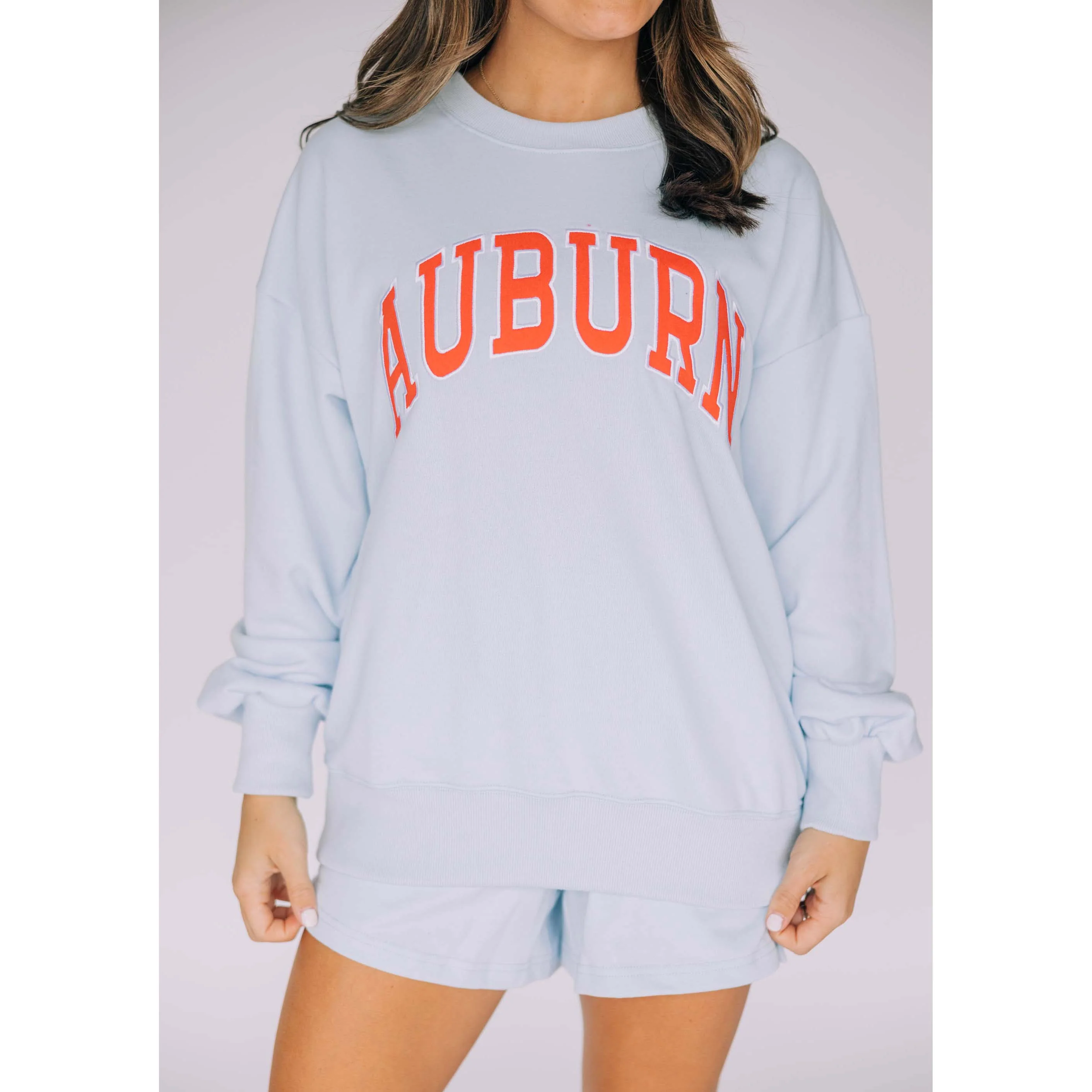 Scarlet & Gold The Mallory Crewneck Sweatshirt - Auburn - Image 2