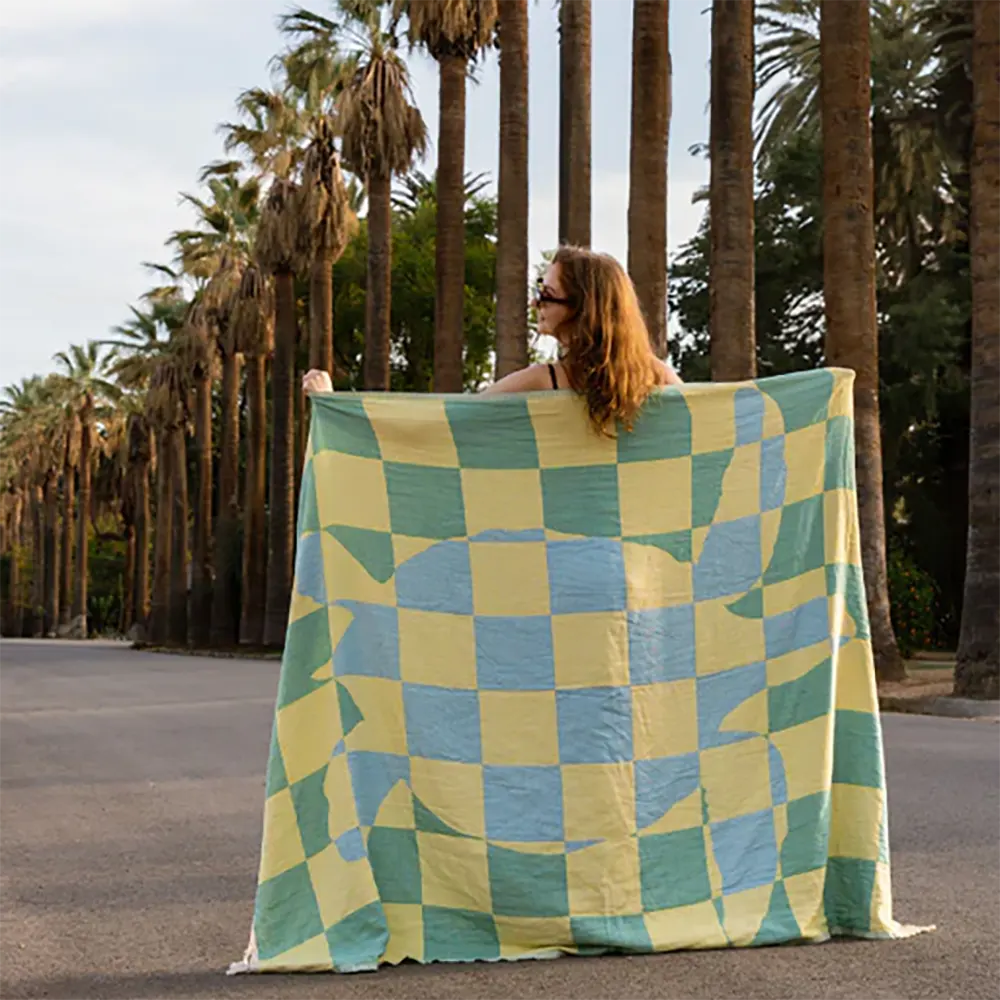 Sand Cloud Turtle Checkmate Blanket - Image 2
