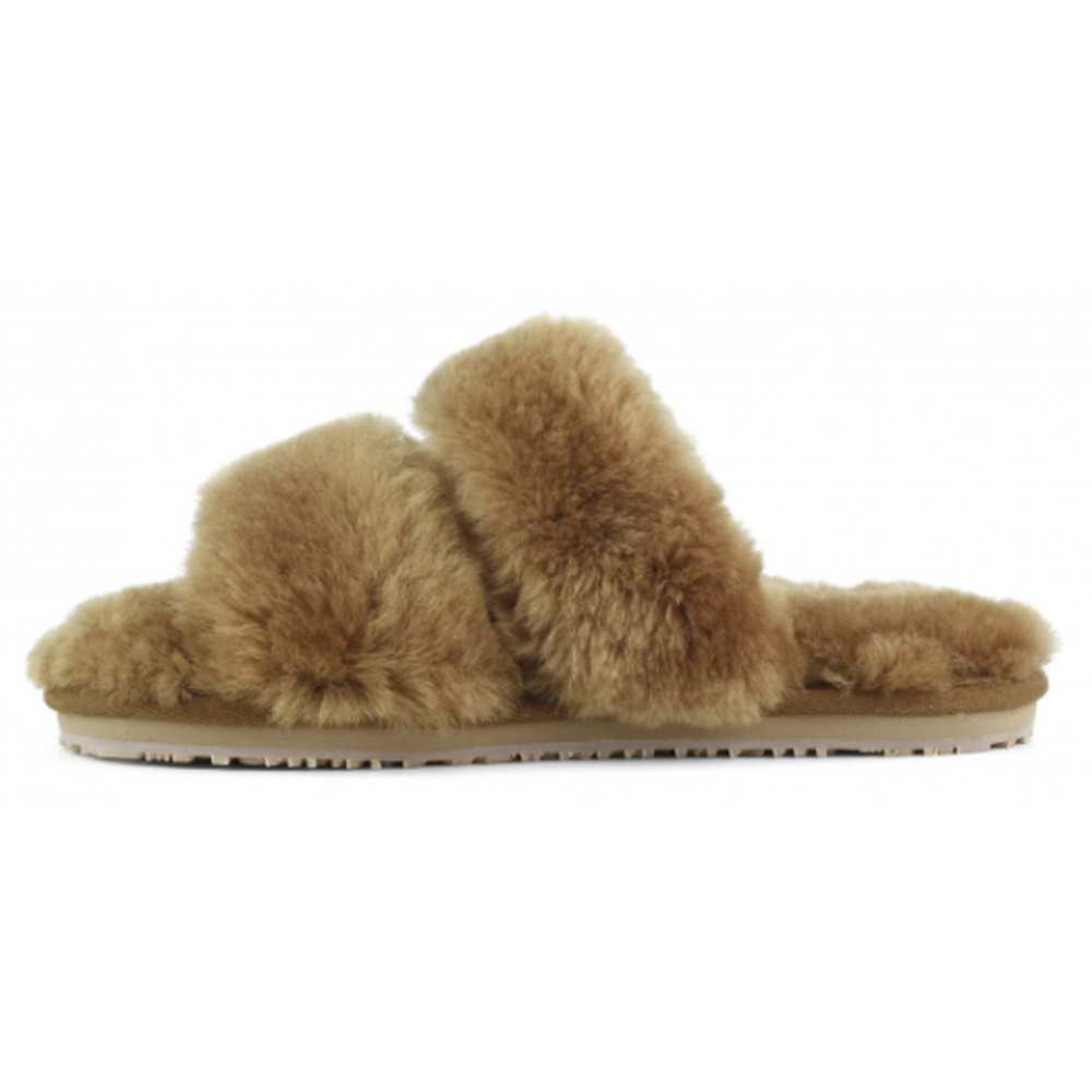 Two Stripe Sheepskin Fur Slipper - Image 2