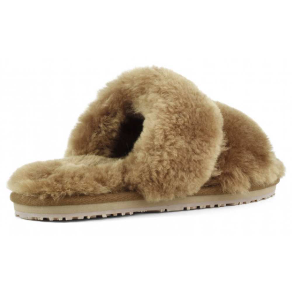 Two Stripe Sheepskin Fur Slipper - Image 3