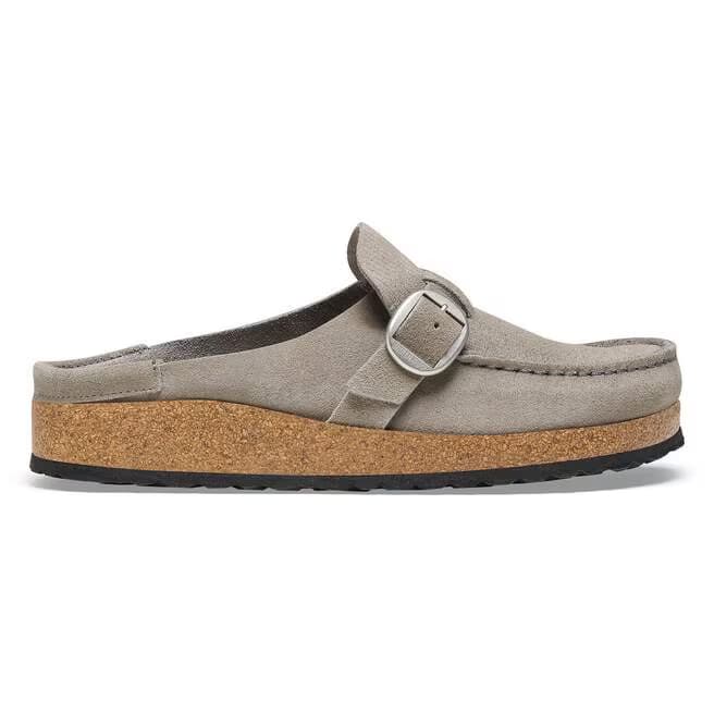 Birkenstock Women's Buckley Suede Mules - Stone Coin - 1025242 - Image 2