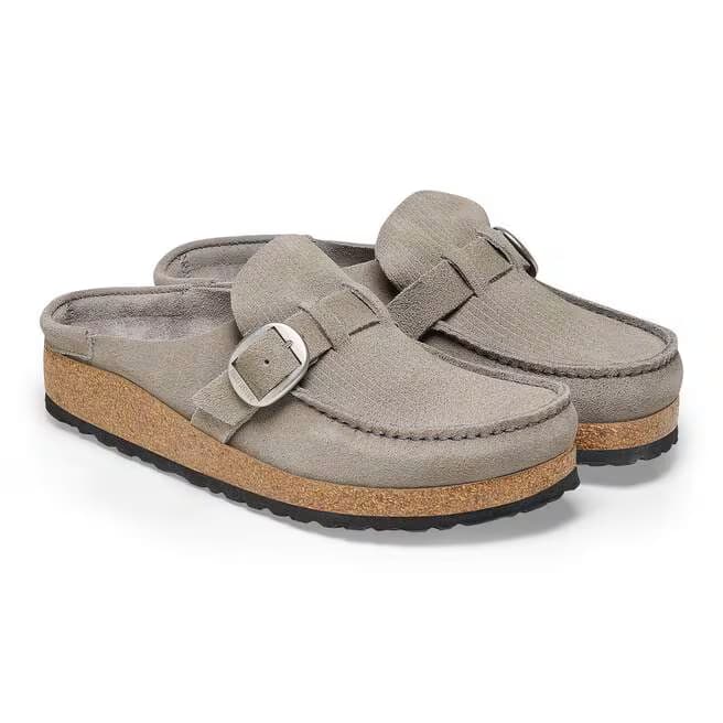 Birkenstock Women's Buckley Suede Mules - Stone Coin - 1025242 - Image 3