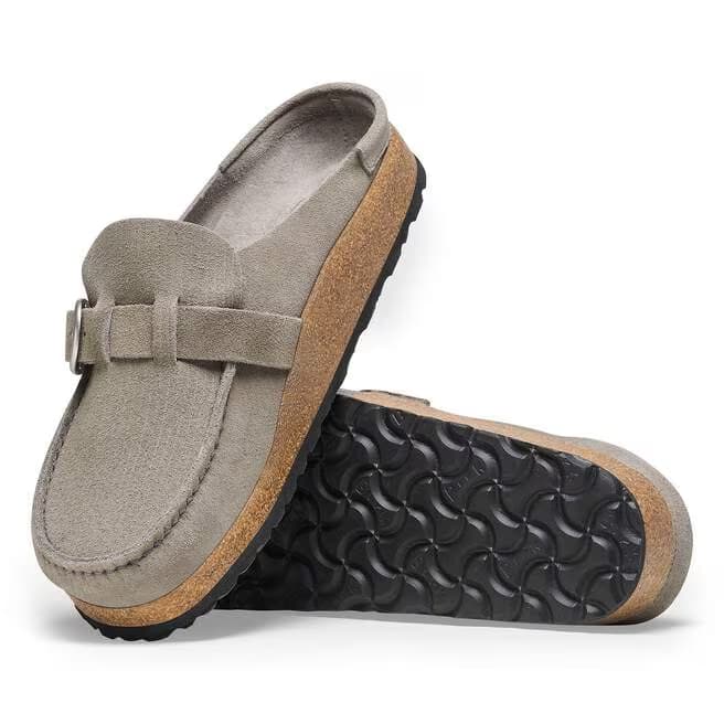 Birkenstock Women's Buckley Suede Mules - Stone Coin - 1025242 - Image 4