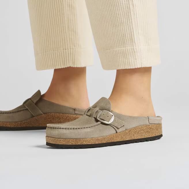 Birkenstock Women's Buckley Suede Mules - Stone Coin - 1025242 - Image 7
