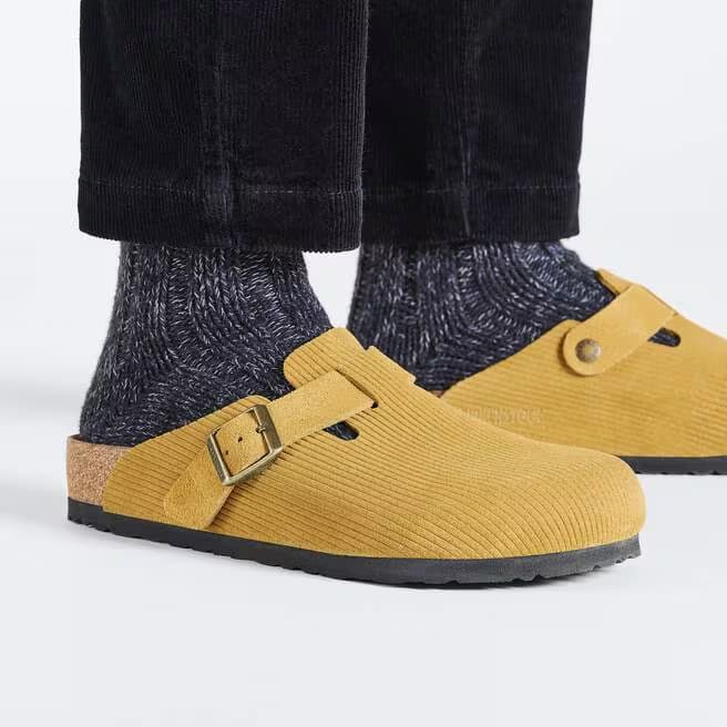 Birkenstock Women's Boston Cord Clogs - Cork Brown - 1026183 - Image 9