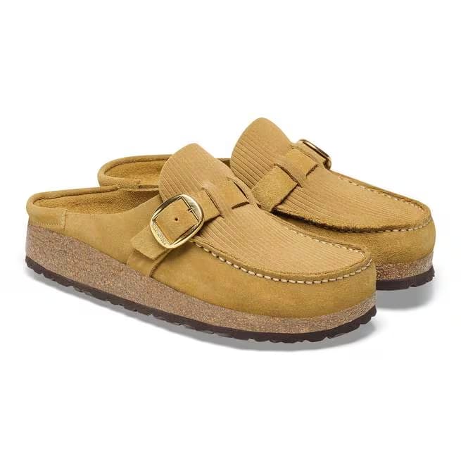 Birkenstock Women's Buckley Suede Mules - Cork Brown - 1026235 - Image 3