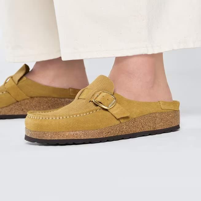 Birkenstock Women's Buckley Suede Mules - Cork Brown - 1026235 - Image 7