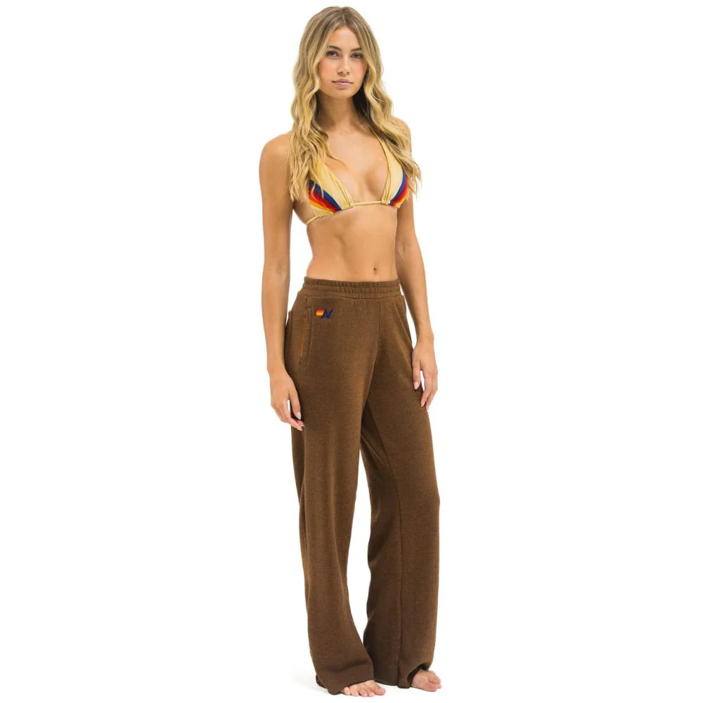 Aviator Nation Women's 5 Stripe Wide Leg Sweatpants - Image 3
